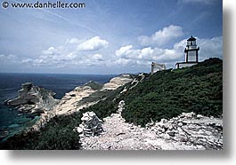bonifacio, cliffs, corsica, europe, france, horizontal, lighthouses, sea cliffs, photograph