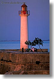 europe, france, ile de re, lighthouses, sunsets, vertical, water, photograph