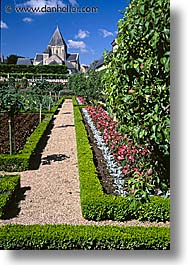 castles, europe, france, gardens, loire valley, vertical, photograph