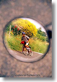 bikers, europe, france, loire valley, reflect, vertical, photograph