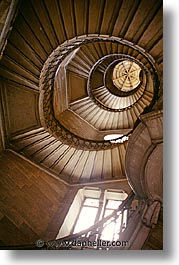 europe, france, lyon, spiral, stairs, vertical, photograph