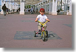 bicycles, boys, europe, france, horizontal, nice, tricycle, photograph