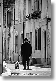 dogs, europe, france, men, nice, vertical, photograph