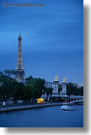 boats, buildings, clouds, eiffel, eiffel tower, europe, france, haze, nature, nite, paris, rivers, sky, structures, towers, vertical, water, photograph