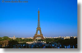 buildings, eiffel tower, europe, france, horizontal, paris, structures, towers, photograph