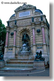 europe, fountains, france, paris, vertical, photograph