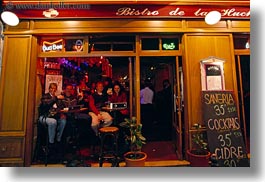 bars, europe, france, horizontal, nite, paris, people, saint germaine, smiling, photograph