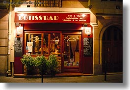 europe, france, horizontal, meats, nite, paris, restaurants, saint germaine, photograph
