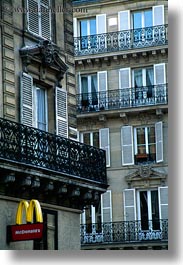 europe, france, mcdonalds, paris, signs, vertical, photograph