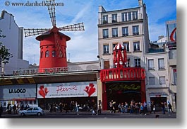 europe, france, horizontal, moulin, paris, rouge, signs, photograph