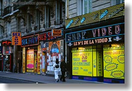 europe, france, horizontal, paris, sex, shops, signs, video, photograph