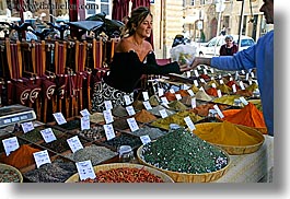 aix en provence, colorful, colors, europe, foods, france, horizontal, provence, spices, womens, photograph