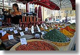 aix en provence, colorful, colors, europe, foods, france, horizontal, provence, spices, womens, photograph