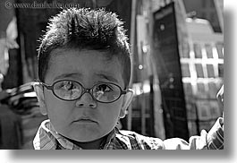 aix en provence, black and white, boys, childrens, emotions, europe, france, glasses, horizontal, humor, people, provence, toddlers, photograph