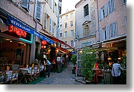 aix en provence, cafes, europe, france, horizontal, provence, stores, streets, photograph