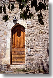 archways, bargeme, browns, colors, doors, europe, france, lights, materials, provence, stones, structures, vertical, photograph