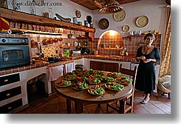 bargeme, cooks, europe, france, horizontal, kitchen, people, provence, rooms, womens, photograph