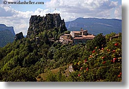 castellane, europe, france, hilltop, horizontal, provence, scenics, towns, photograph