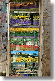 colorful, colors, europe, fayence, france, postcards, provence, vertical, photograph
