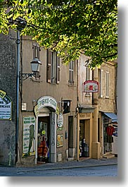 branches, canopy, europe, fayence, france, nature, plants, provence, shops, trees, vertical, photograph