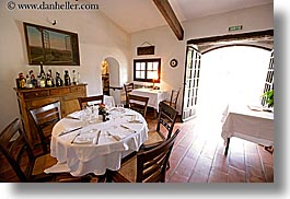 archways, buildings, dining, europe, france, horizontal, moulin de camandoule, provence, restaurants, rooms, structures, photograph