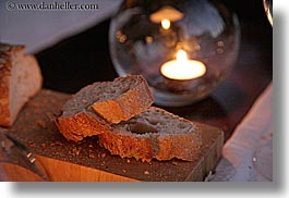 bastide moustiers, bread, candles, dusk, europe, foods, france, horizontal, moustiers, provence, st marie, photograph