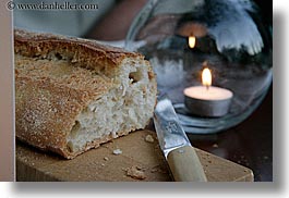 bastide moustiers, bread, candles, europe, foods, france, horizontal, knife, moustiers, provence, st marie, photograph