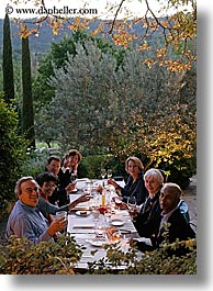 bastide moustiers, dining, dinner, dusk, europe, foods, france, moustiers, nature, plants, provence, st marie, tourists, trees, vertical, photograph