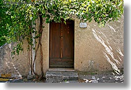 doors, europe, france, horizontal, ivy, moustiers, provence, st marie, photograph