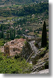 cobblestones, europe, france, materials, monestaries, moustiers, provence, scenics, st marie, stairs, vertical, photograph