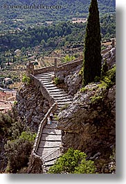 cobblestones, europe, france, materials, monestaries, moustiers, provence, scenics, st marie, stairs, vertical, photograph