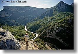 aerials, canyons, europe, france, horizontal, men, mountains, nature, people, perspective, platforms, provence, scenics, viewing, photograph
