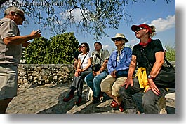 europe, france, guides, horizontal, men, people, provence, st paul, tour guides, tourists, womens, photograph