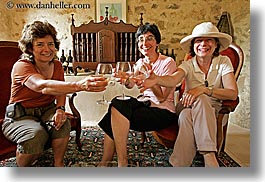 europe, foods, france, groups, horizontal, people, provence, senior citizen, wine glass, wines, womens, photograph
