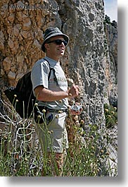 clothes, europe, france, groups, hats, men, outdoors, people, provence, sergio, sunglasses, vertical, photograph