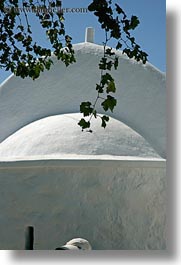 amorgos, branches, churches, domes, europe, greece, hats, vertical, white wash, photograph