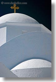 amorgos, churches, crosses, europe, greece, roofs, vertical, white wash, photograph