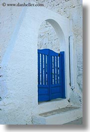 amorgos, archways, blues, doors & windows, europe, gates, greece, vertical, white wash, photograph