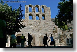 acropolis, arches, athens, europe, greece, high, horizontal, people, windows, photograph