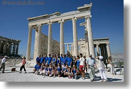 acropolis, athens, erectheion, europe, greece, horizontal, soccer, team, photograph