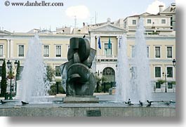 arts, athens, europe, fountains, greece, horizontal, modern, sculptures, photograph