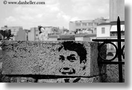 arts, athens, black and white, europe, greece, horizontal, political, stencil, photograph