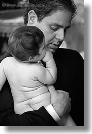 athens, babies, baptism, black and white, europe, fathers, greece, vertical, photograph