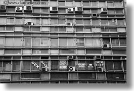 athens, black and white, buildings, europe, greece, horizontal, sex shop, signs, windows, photograph