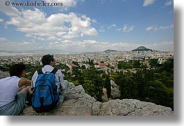 athens, cityscapes, clouds, couples, europe, greece, horizontal, nature, sky, viewing, photograph