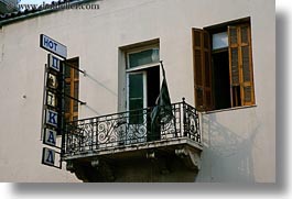 athens, balconies, europe, greece, horizontal, hotels, old, photograph