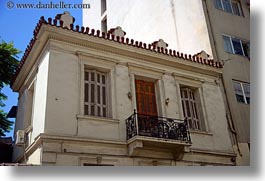 athens, balconies, doors, europe, greece, horizontal, red, photograph