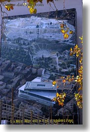 acropolis, athens, europe, greece, leaves, posters, vertical, photograph