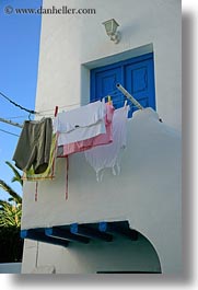 europe, greece, hangings, laundry, mykonos, vertical, photograph