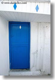 blues, diamonds, doors, doors & windows, europe, greece, naxos, vertical, white, white wash, photograph